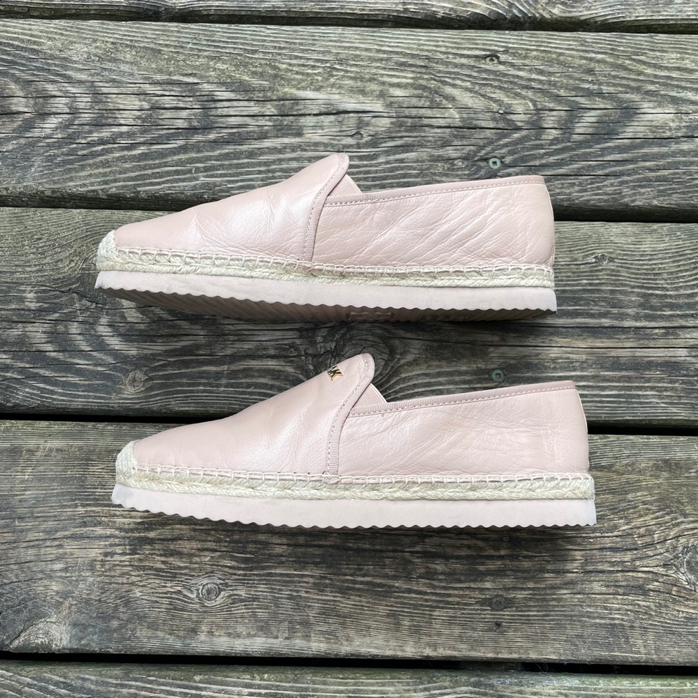 Women's Shoes: Michael Kors Leather Slip On Espadrilles - Picture 6 of 8